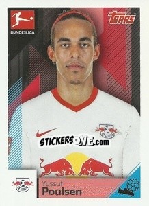 Sticker Yussuf Poulsen - German Football Bundesliga 2020-2021 - Topps