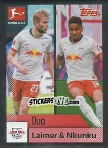 Sticker Laimer / Nkunku - German Football Bundesliga 2020-2021 - Topps