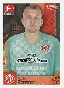 Figurina Robin Zentner - German Football Bundesliga 2020-2021 - Topps