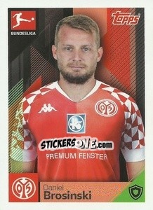 Sticker Daniel Brosinski - German Football Bundesliga 2020-2021 n. 251 - Topps
