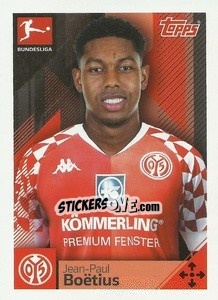 Sticker Jean-Paul Boetius - German Football Bundesliga 2020-2021 - Topps