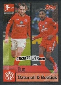 Sticker Öztunali / Boetius - German Football Bundesliga 2020-2021 - Topps