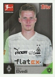 Sticker Nico Elvedi - German Football Bundesliga 2020-2021 - Topps