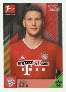 Sticker Niklas Süle - German Football Bundesliga 2020-2021 n. 291 - Topps