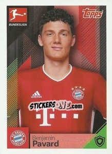Sticker Benjamin Pavard - German Football Bundesliga 2020-2021 - Topps