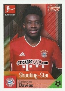 Sticker Alphonso Davies - German Football Bundesliga 2020-2021 - Topps