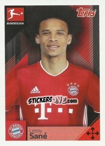 Sticker Leroy Sané - German Football Bundesliga 2020-2021 n. 298 - Topps