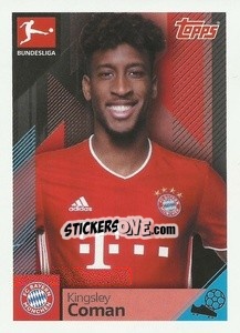 Sticker Kingsley Coman - German Football Bundesliga 2020-2021 n. 299 - Topps