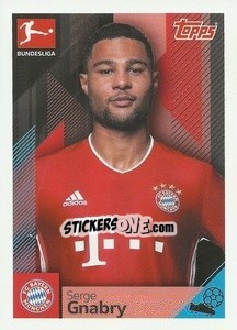 Sticker Serge Gnabry - German Football Bundesliga 2020-2021 n. 300 - Topps