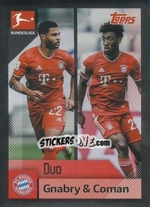 Sticker Gnabry / Coman - German Football Bundesliga 2020-2021 - Topps