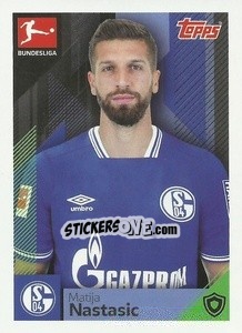 Sticker Matija Nastasic - German Football Bundesliga 2020-2021 n. 313 - Topps