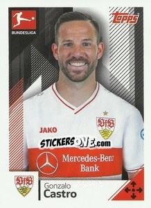 Sticker Gonzalo Castro - German Football Bundesliga 2020-2021 n. 334 - Topps