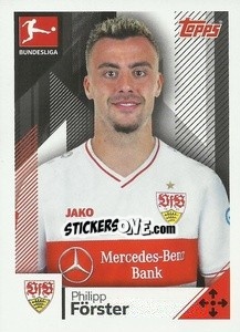 Sticker Philipp Förster - German Football Bundesliga 2020-2021 - Topps