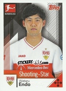 Sticker Wataru Endo - German Football Bundesliga 2020-2021 n. 338 - Topps