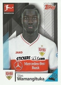 Sticker Silas Wamangituka - German Football Bundesliga 2020-2021 n. 341 - Topps