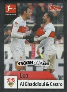 Sticker Al Ghaddioui / Castro - German Football Bundesliga 2020-2021 - Topps