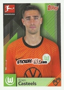 Sticker Koen Casteels - German Football Bundesliga 2020-2021 n. 350 - Topps