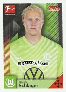 Sticker Xaver Schlager - German Football Bundesliga 2020-2021 n. 356 - Topps