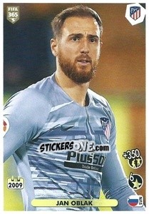 Sticker Jan Oblak (Atlético de Madrid) - FIFA 365 2021 n. 13 - Panini