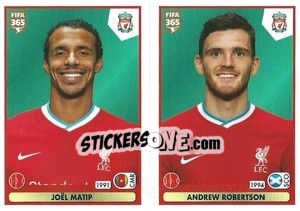 Sticker Joël Matip / Andrew Robertson - FIFA 365 2021 n. 30 - Panini
