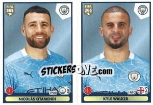 Sticker Nicolás Oramendi / Kyle Walker - FIFA 365 2021 n. 44 - Panini
