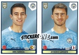 Sticker Eric García / Aymeric Laporte - FIFA 365 2021 - Panini