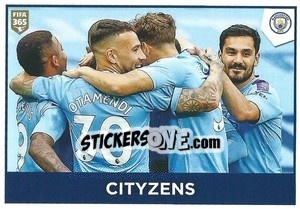 Sticker Manchester City - Cityzens - FIFA 365 2021 n. 48 - Panini