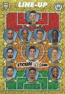 Sticker Manchester City - line-up - FIFA 365 2021 - Panini