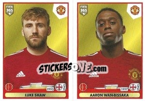 Sticker Luke Shaw / Aaron Wan-Bissaka - FIFA 365 2021 n. 61 - Panini