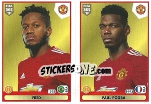 Sticker Fred / Paul Pogba - FIFA 365 2021 n. 62 - Panini