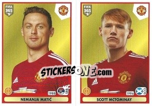 Sticker Nemanja Matic / Scott Mctominay - FIFA 365 2021 n. 66 - Panini