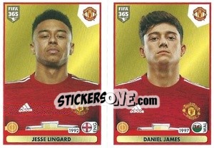 Sticker Jesse Lingard / Daniel James - FIFA 365 2021 n. 67 - Panini