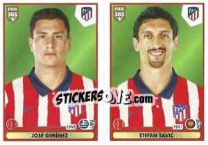 Figurina José Giménez / Stefan Savic - FIFA 365 2021 - Panini