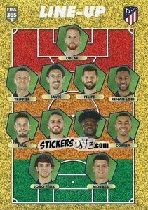 Sticker Atlético de Madrid - line-up - FIFA 365 2021 - Panini