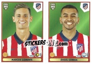 Sticker Marcos Llorente / Ángel Correa - FIFA 365 2021 n. 101 - Panini
