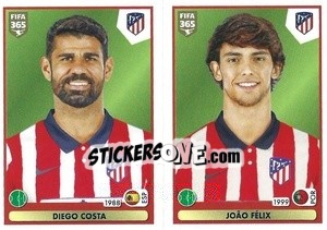 Sticker Diego Costa - João Félix - FIFA 365 2021 n. 102 - Panini