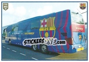 Sticker Fc Barcelona Bus / Fans - FIFA 365 2021 - Panini