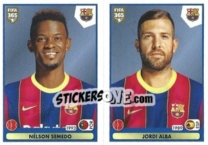 Sticker Nélson Semedo / Jordi Alba - FIFA 365 2021 n. 109 - Panini