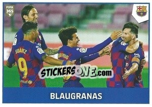 Cromo FC Barcelona - Blaugranas - FIFA 365 2021 - Panini