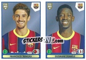 Cromo Francisco Trincão - Ousmane Dembélé - FIFA 365 2021 - Panini