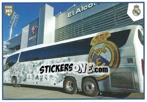 Cromo Real Madrid C.F. Bus / Fans