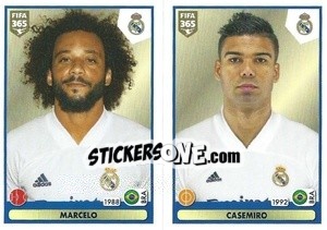 Sticker Marcelo / Casemiro - FIFA 365 2021 n. 124 - Panini