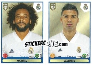 Figurina Marcelo / Casemiro - FIFA 365 2021 - Panini