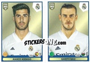 Sticker Marco Asensio / Gareth Bale - FIFA 365 2021 n. 130 - Panini