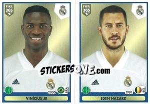 Sticker Vinícius Jr / Eden Hazard - FIFA 365 2021 - Panini