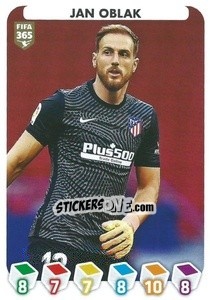 Sticker Jan Oblak - FIFA 365 2021 n. 134 - Panini