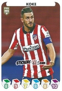 Sticker Koke - FIFA 365 2021 n. 137 - Panini