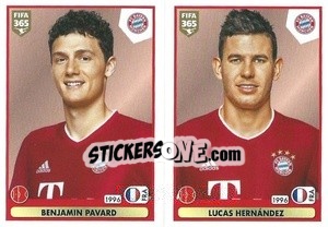 Sticker Benjamin Pavard / Lucas Hernández - FIFA 365 2021 n. 156 - Panini