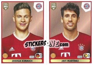 Sticker Joshua Kimmich / Javi Martínez - FIFA 365 2021 n. 158 - Panini