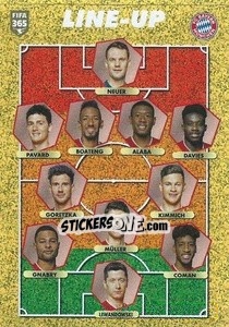 Sticker Fc Bayern München - Line-Up